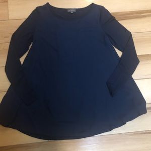 The limited, navy blue dress shirt